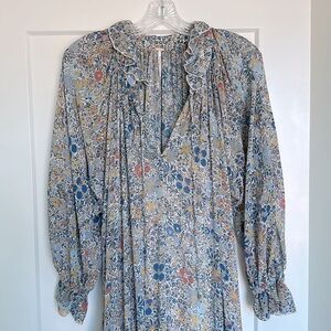 Free People Feeling Groovy Long Sleeve Dress